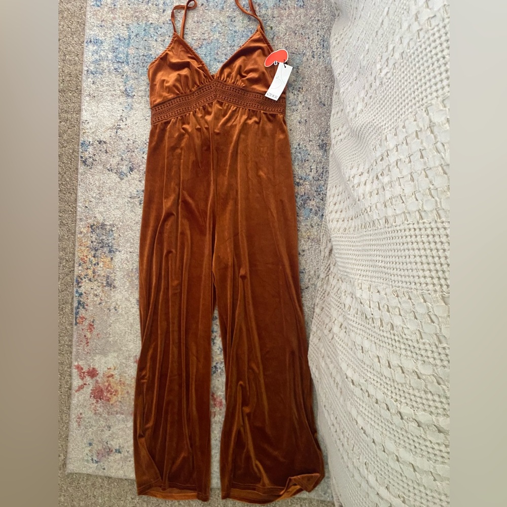 Cider- Velvet Jumpsuit XL